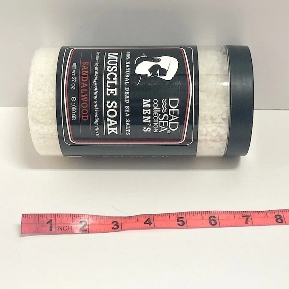 Dead Sea Collection Men's Dead Sea Mineral Salts Muscle Soak Sandalwood NEW